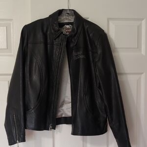 Harley-Davidson Black Leather Biker Jacket